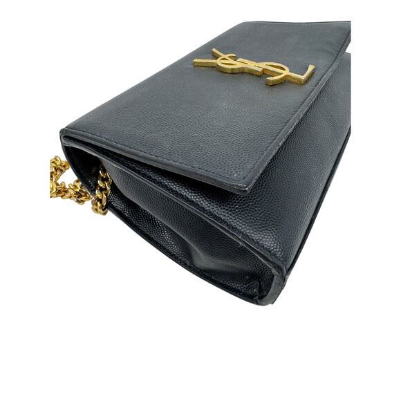 Saint Laurent YSL Kate Black Shoulder Bag Small Grain de Poudre Leather - Picture 5 of 12